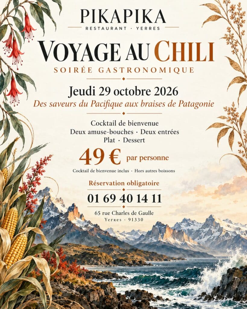 Soirée chilienne au restaurant PikaPika